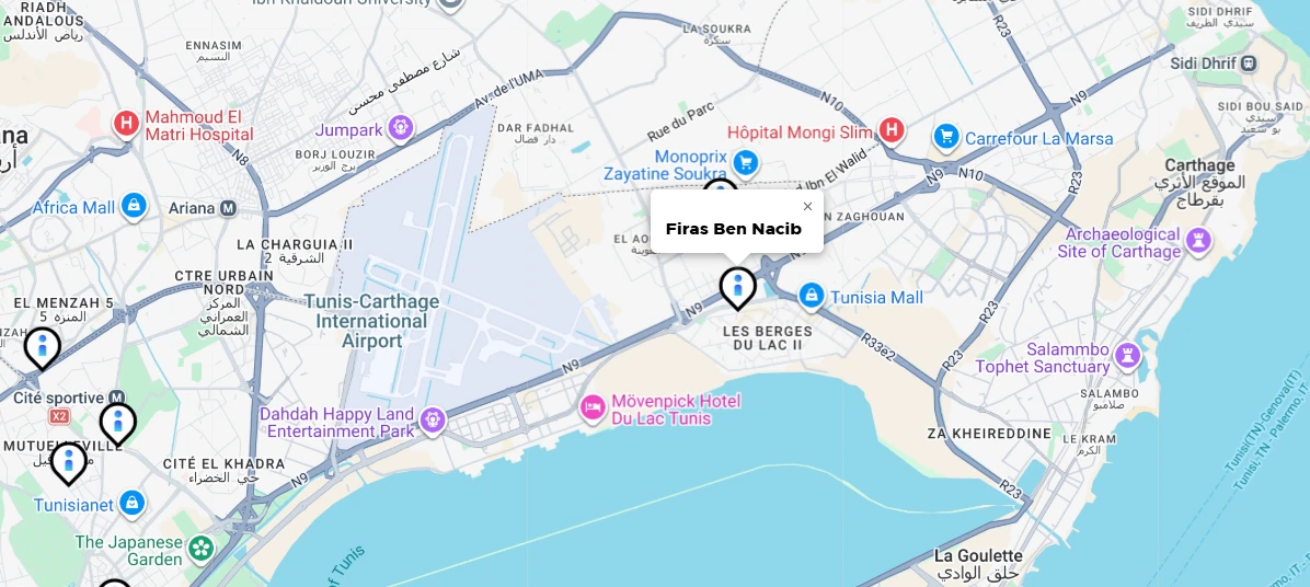 CNCF Kubestronaut map pin for Firas Ben Nacib